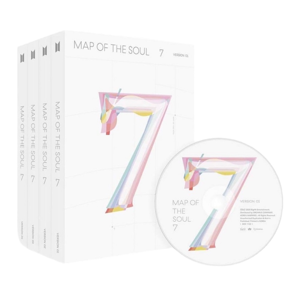 BTS MAP OF THE SOUL : 7 - [VER.1+2+3+4 FULL SET] - PHOTOCARDS ARE NOT INCLUDED